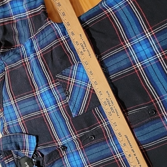 Rails Blue Plaid Long Sleeve  Button Down Shirt,  Small - Picture 4 of 7